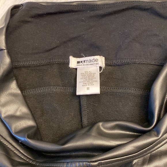 $128 LA MADE x Revolve | Croft Vegan Leather Black legging pant skinny women’s M - Picture 5 of 7